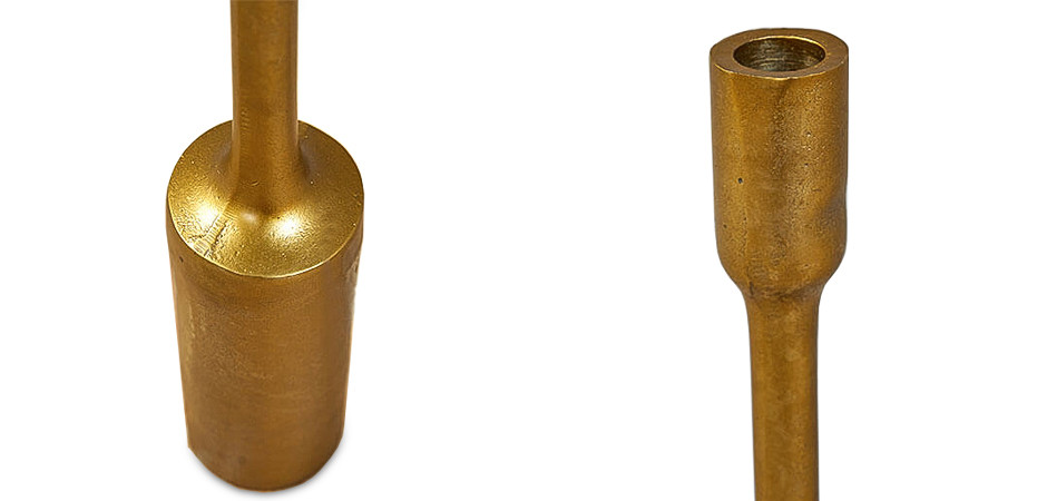 Золотой подсвечник винтаж 36 см