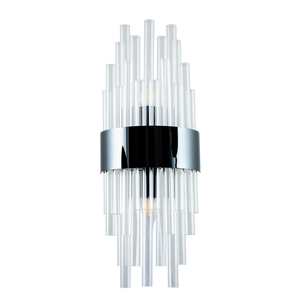 Бра на 2 лампы Flutes Black