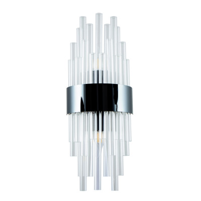 Бра на 2 лампы Flutes Black