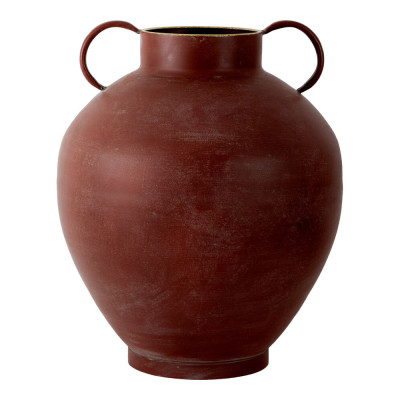 Ваза бордовая с 2-мя фактурными ручками Vase Burgundy Glaze