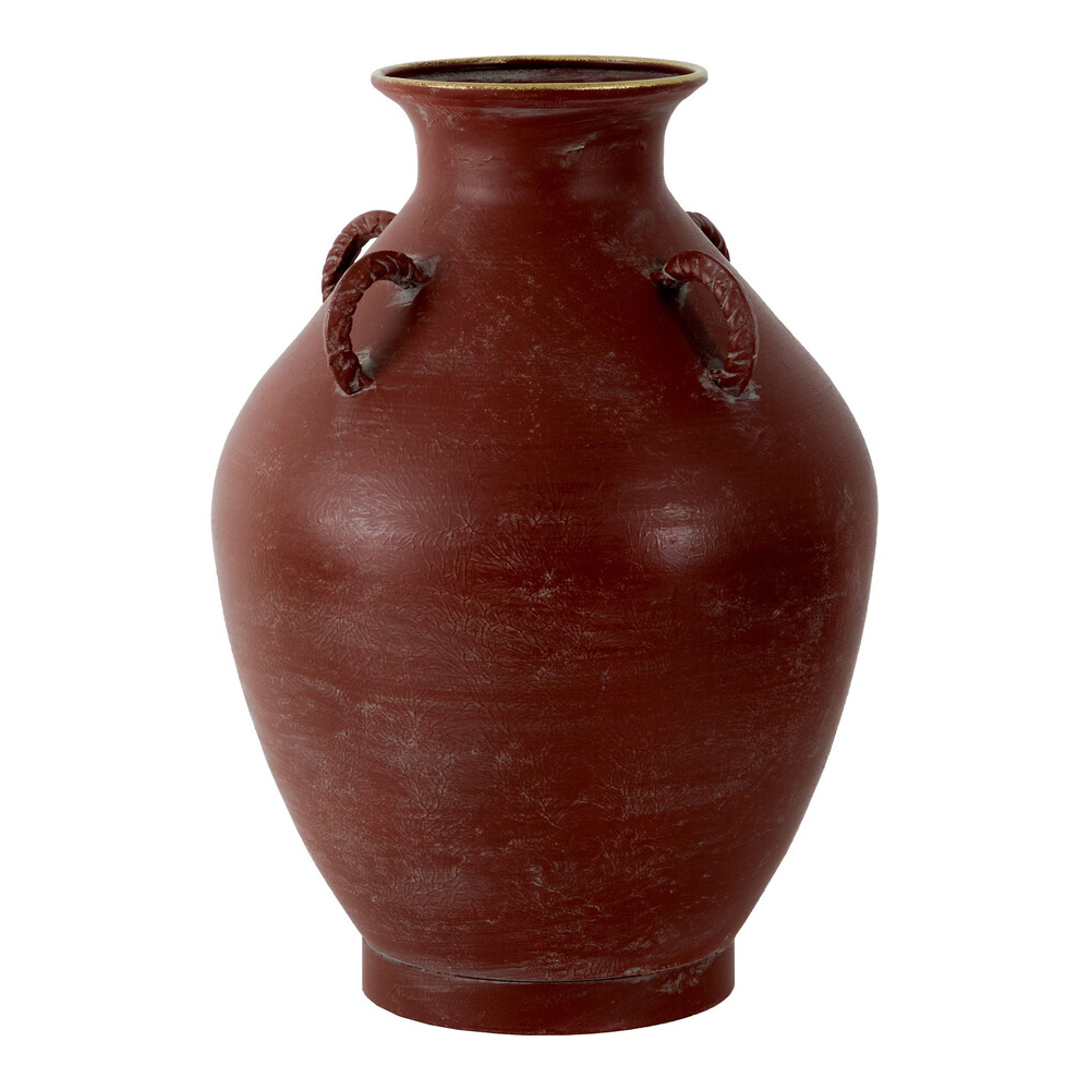Ваза бордовая с 4-мя фактурными ручками Vase Burgundy Glaze