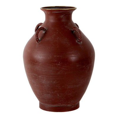 Ваза бордовая с 4-мя фактурными ручками Vase Burgundy Glaze