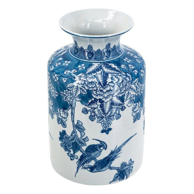 Ваза с мотивами цветущего сада с попугаями Vase Inspired by Nature
