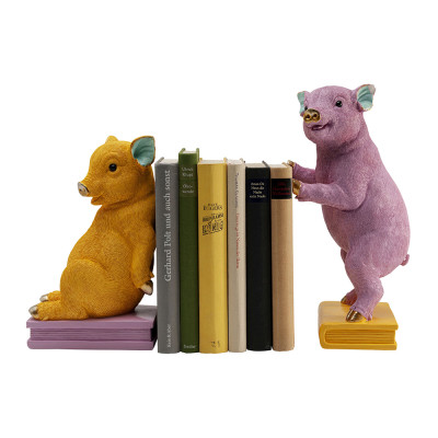 Держатель для книг Multicolored Piglet Bookends