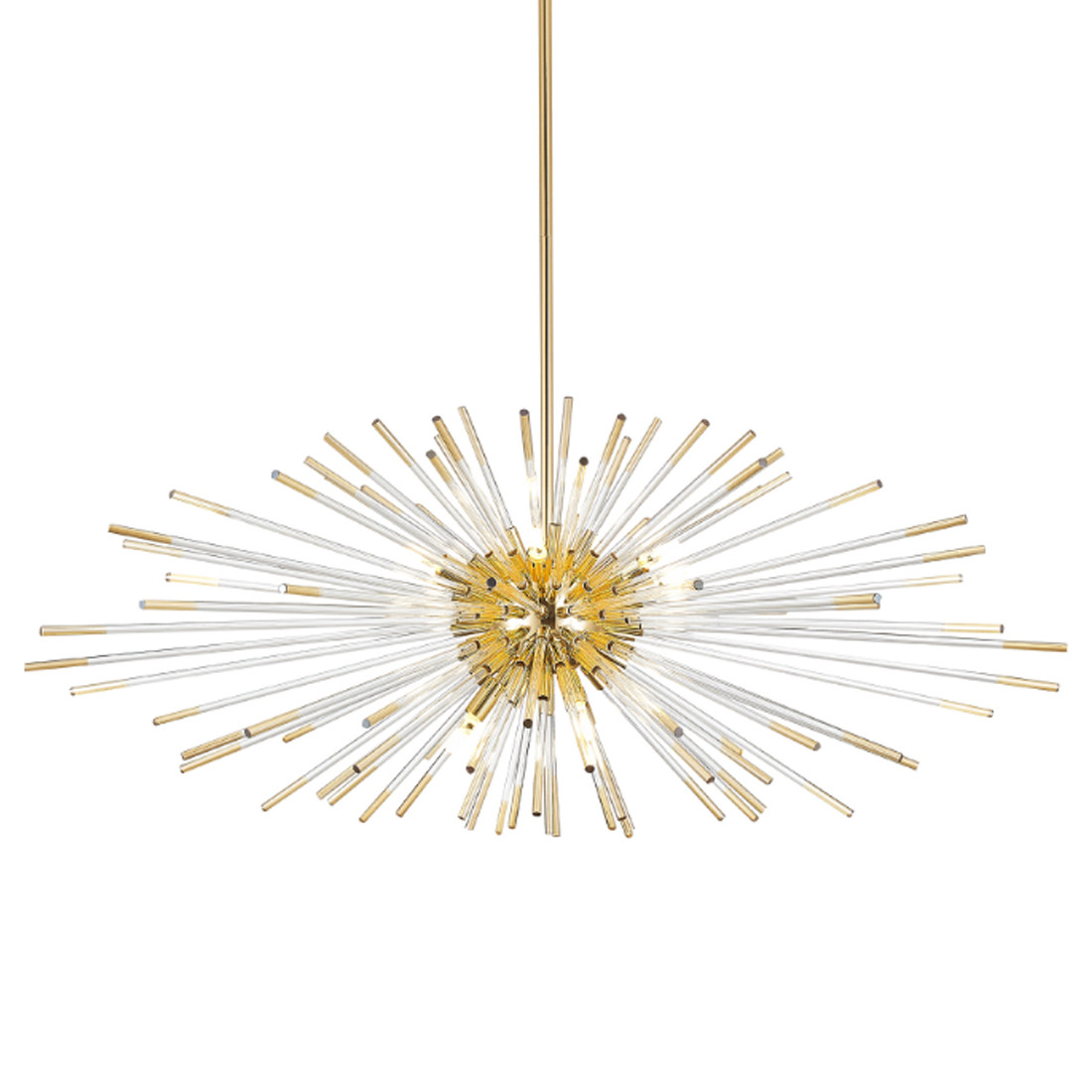 Дизайнерский светильник с лучами Morning Sun Chandelier Gold