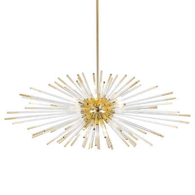Дизайнерский светильник с лучами Morning Sun Chandelier Gold
