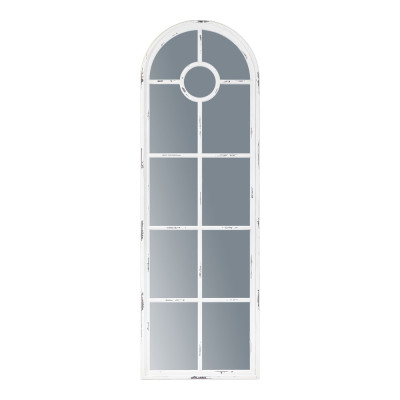 Зеркало-окно с арочным силуэтом в венецианском стиле Venetian White Mirror