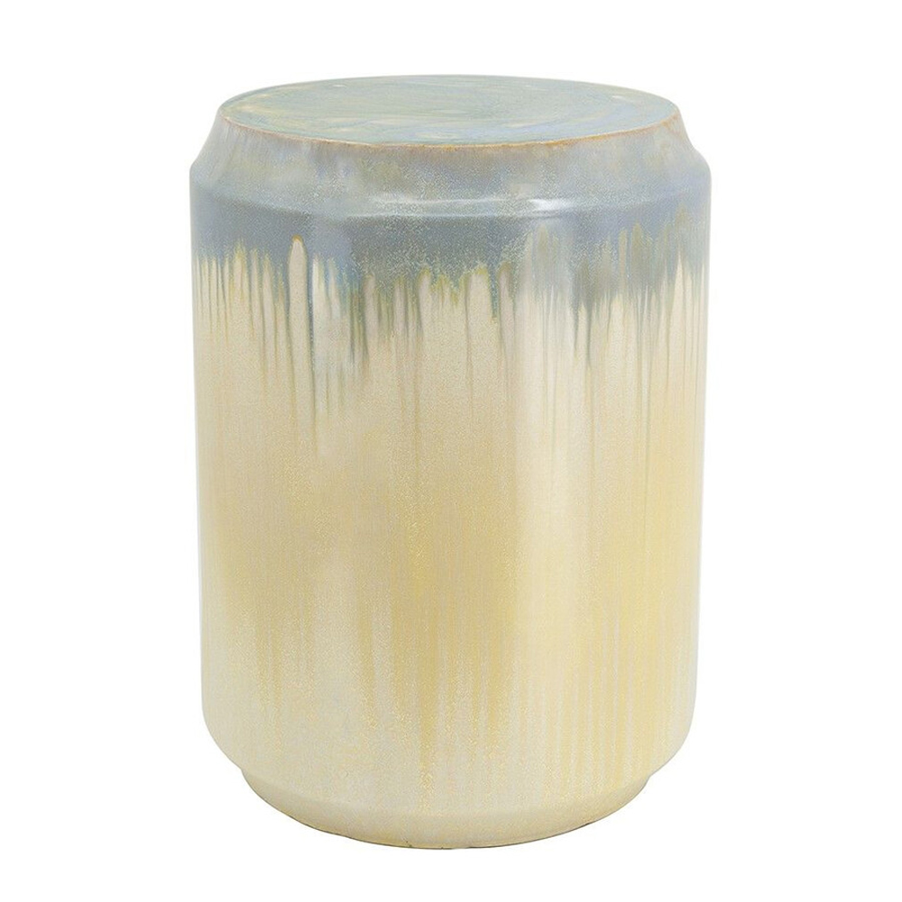 Керамический Табурет в оттенках бежевого и голубого цветов Gradient Stool