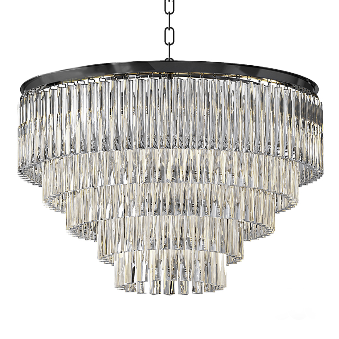 Люстра Odeon Clear Glass Fringe Chandelier -60