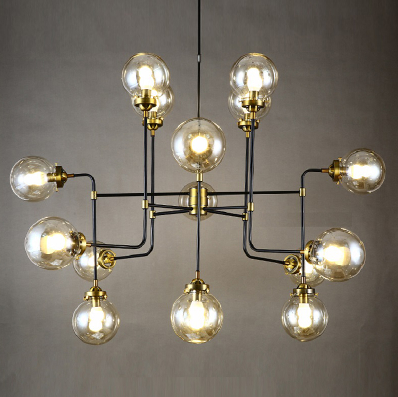 Люстра Бистро Globe Clear Glass Chandelier 16