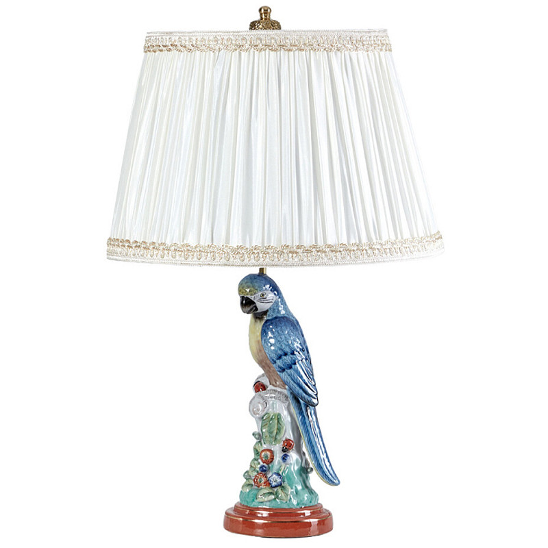Настольная лампа с абажуром и основанием в виде попугая Parrot Table Lamp
