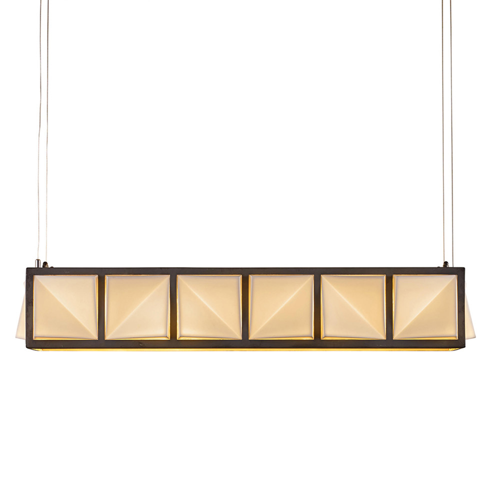 Подвесной светильник линейный бронзового цвета Davey Lighting
