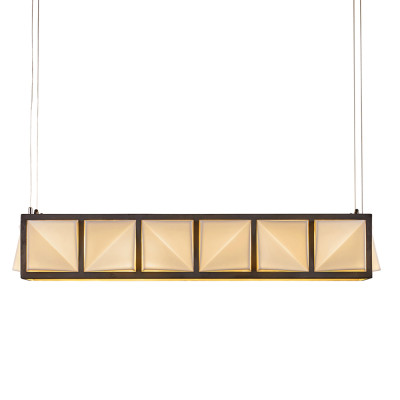 Подвесной светильник линейный бронзового цвета Davey Lighting