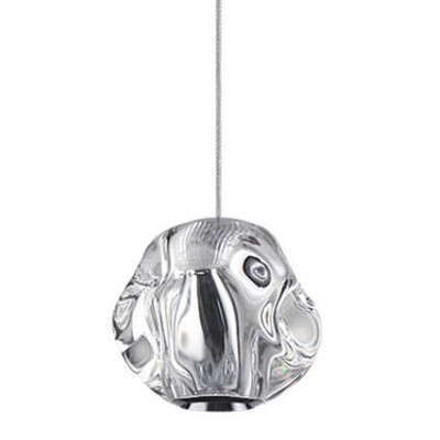 Подвесной светильник с круглым прозрачным плафоном Bubbles Bocci