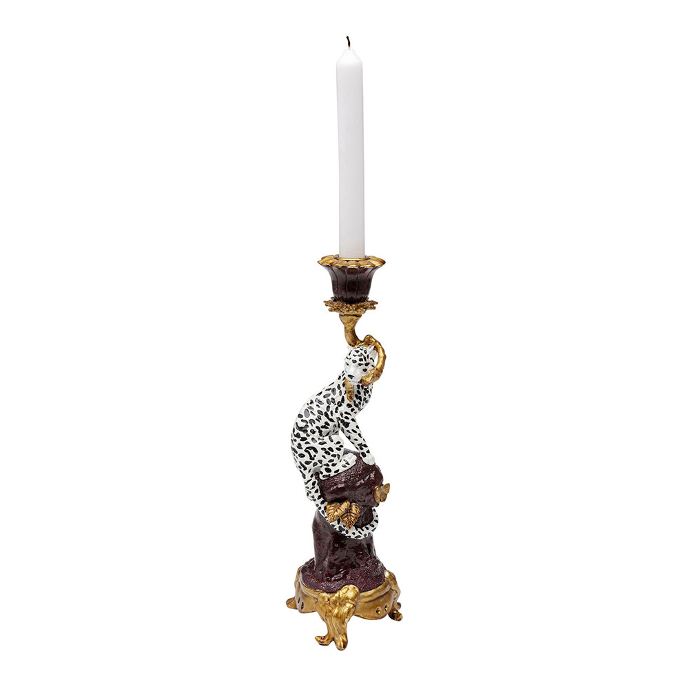 Подсвечник Antique White Leopard