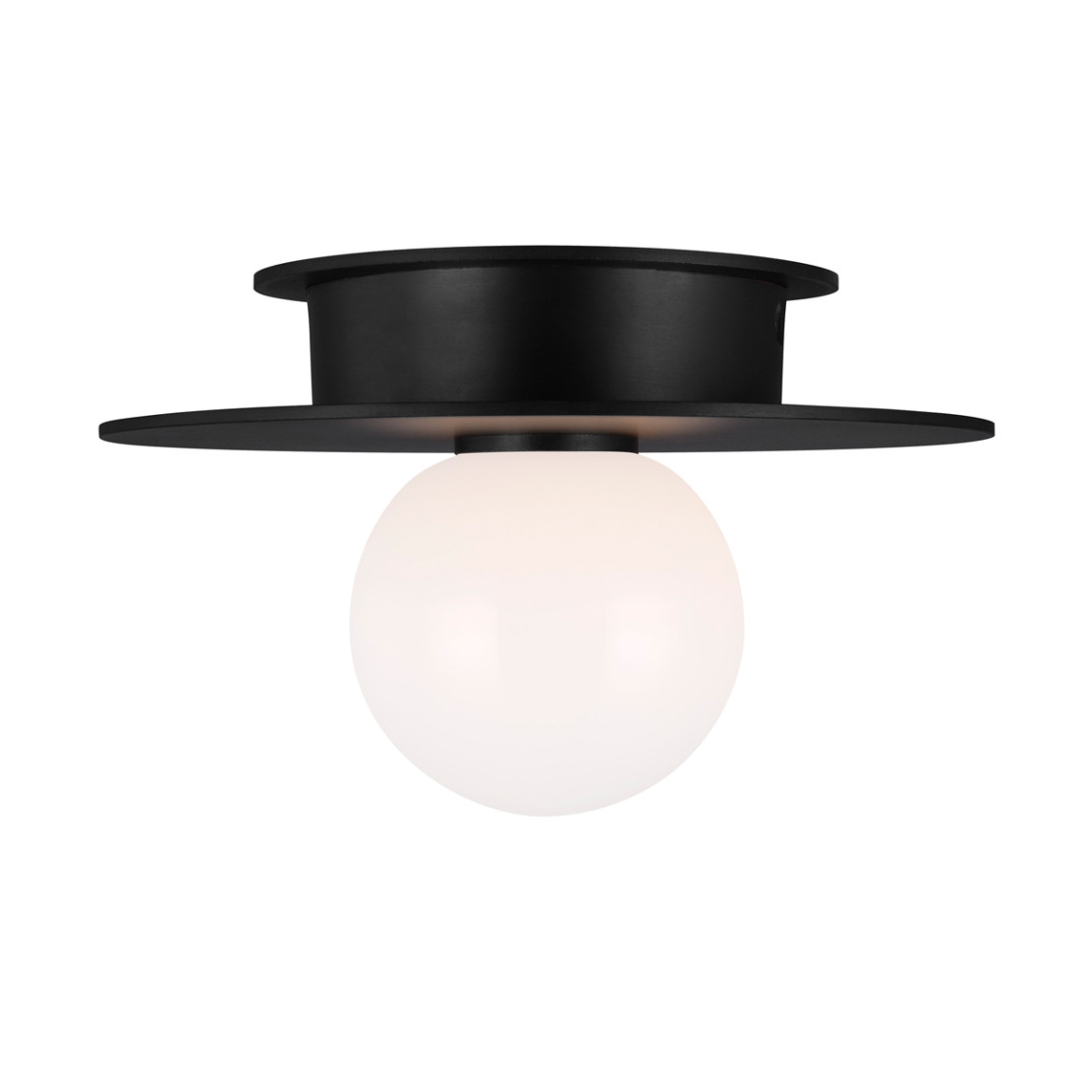 Потолочный светильник с шарообразным плафоном из белого матового стекла Generation Lighting