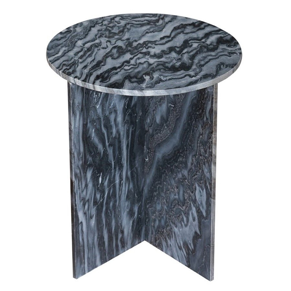 Столик кофейный с столешницей из черного мрамора Compact Black Marble Table