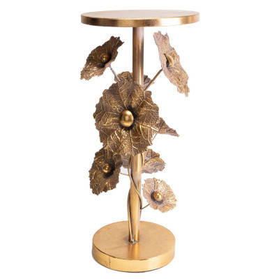 Столик приставной из металла с основанием в виде цветочной композиции Flower Arrangement Table