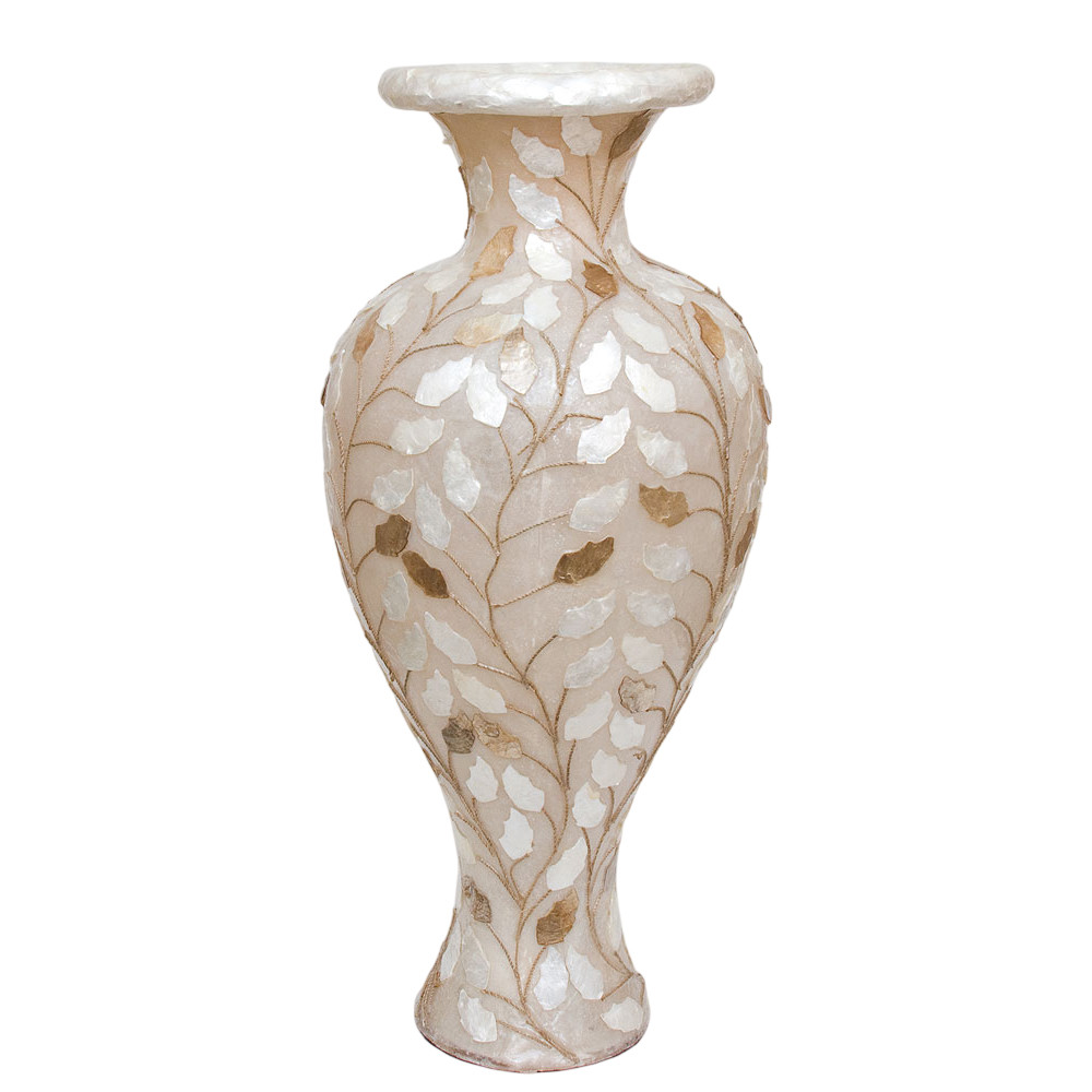 Торшер из перламутра в виде вазы Indonesian Vase