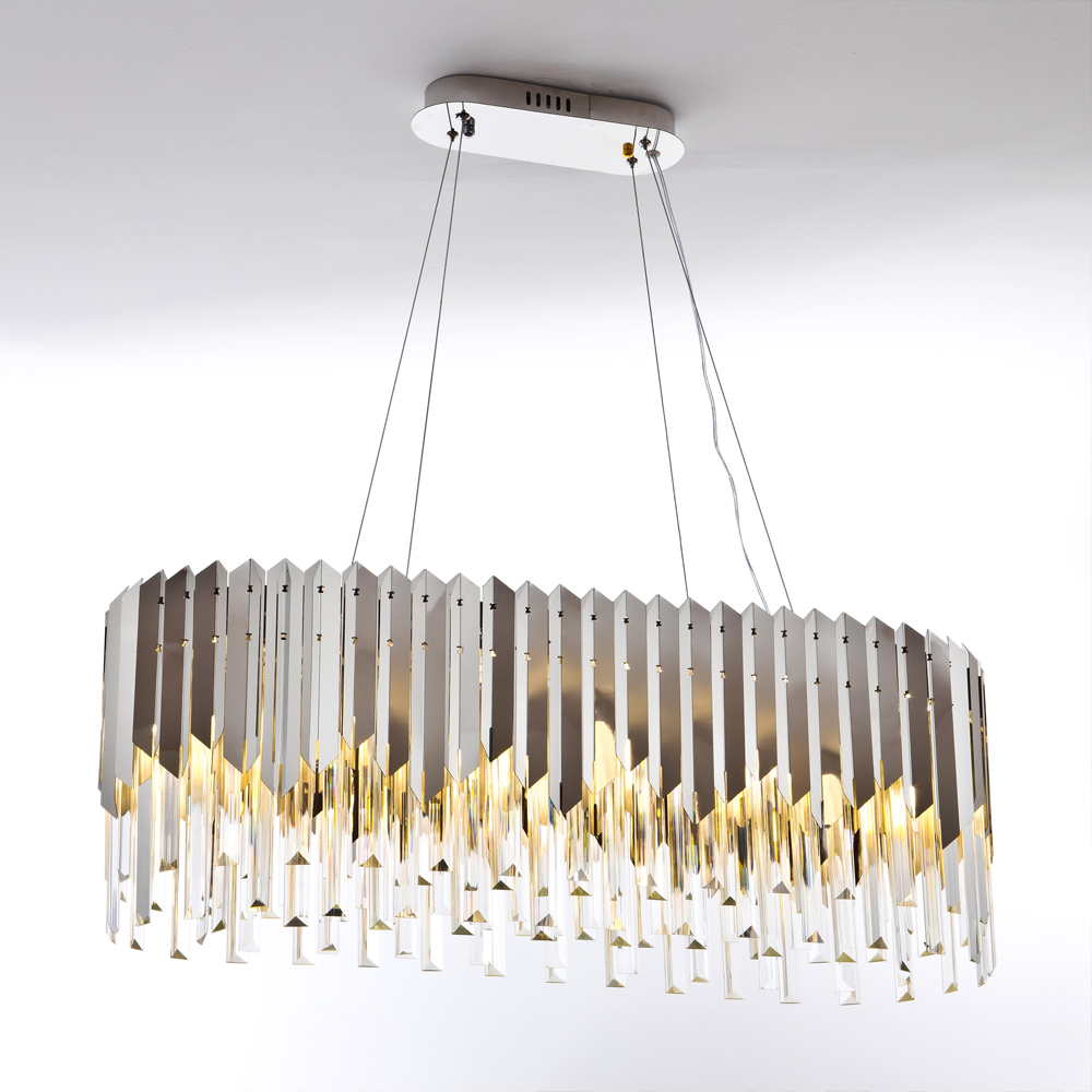 Большая многоярусная люстра Iroh Future Хром
