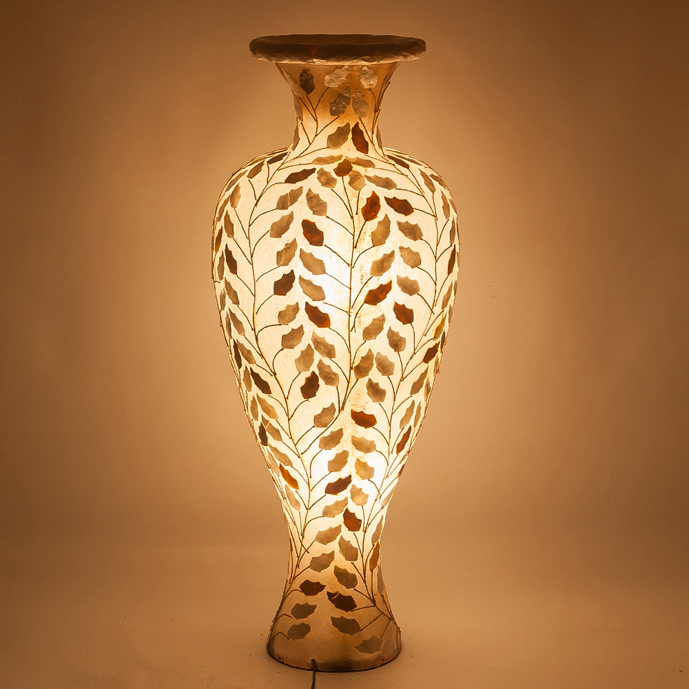 Торшер из перламутра в виде вазы Indonesian Vase