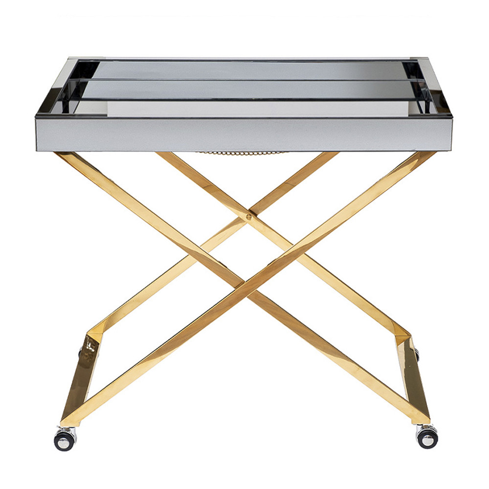 Стол сервировочный с зеркальной столешницей Splendid Serving Table