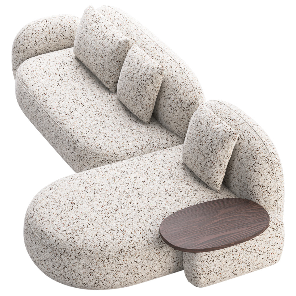 Модульный Диван Orus с кушеткой и столиком