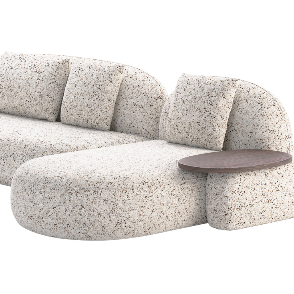 Модульный Диван Orus с кушеткой и столиком