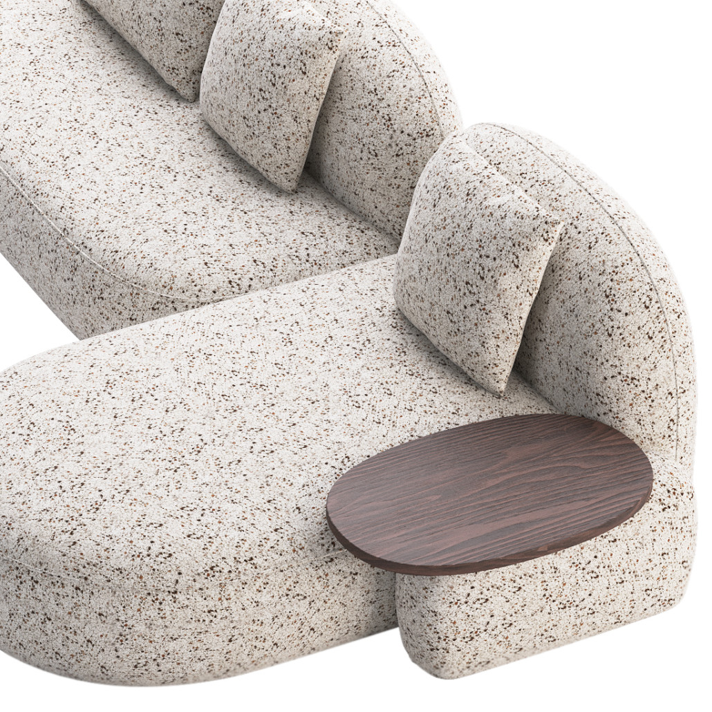 Модульный Диван Orus с кушеткой и столиком