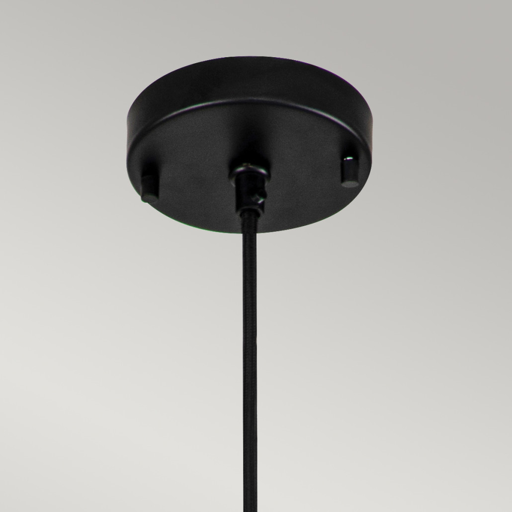 Подвесной светильник черного матового цвета с конусным плафоном 65 см Elstead Lighting