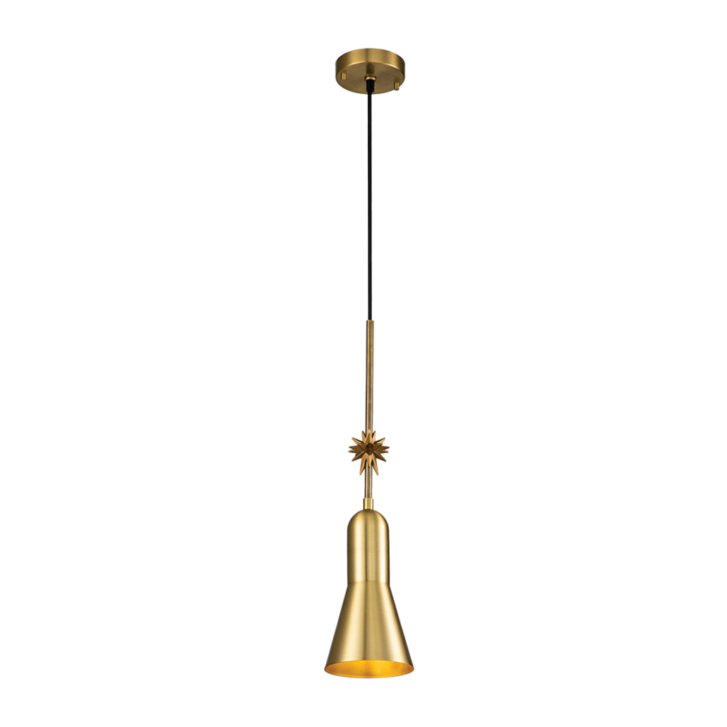 Подвесной светильник с конусным плафоном и декоративной звездой 57 см Elstead Lighting
