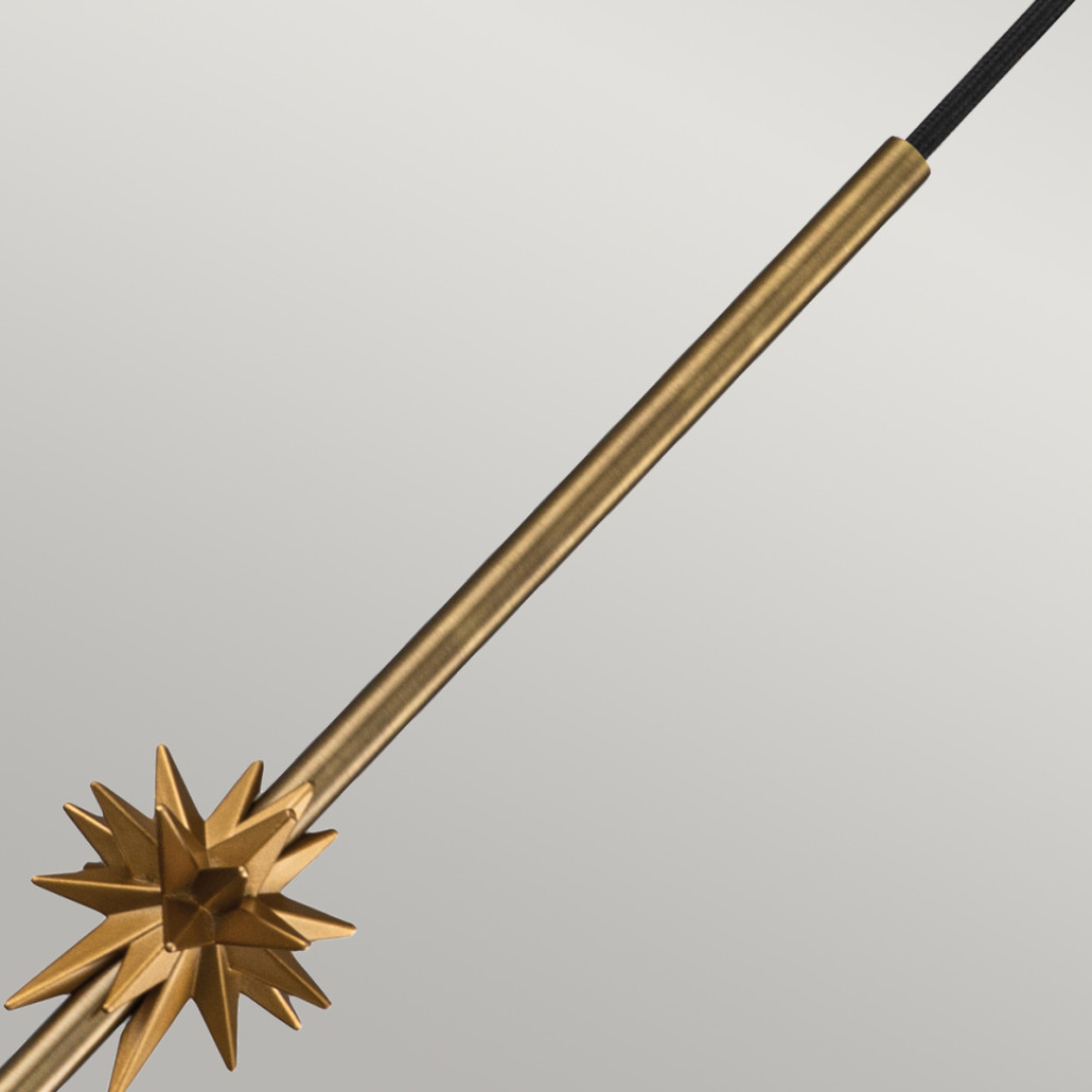 Подвесной светильник с конусным плафоном и декоративной звездой 57 см Elstead Lighting