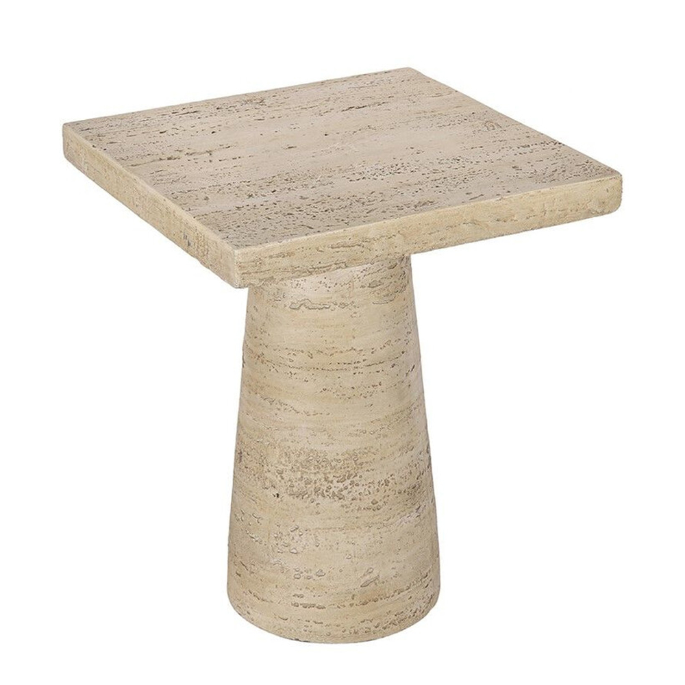 Столик приставной с квадратной столешницей Textured Cream Table