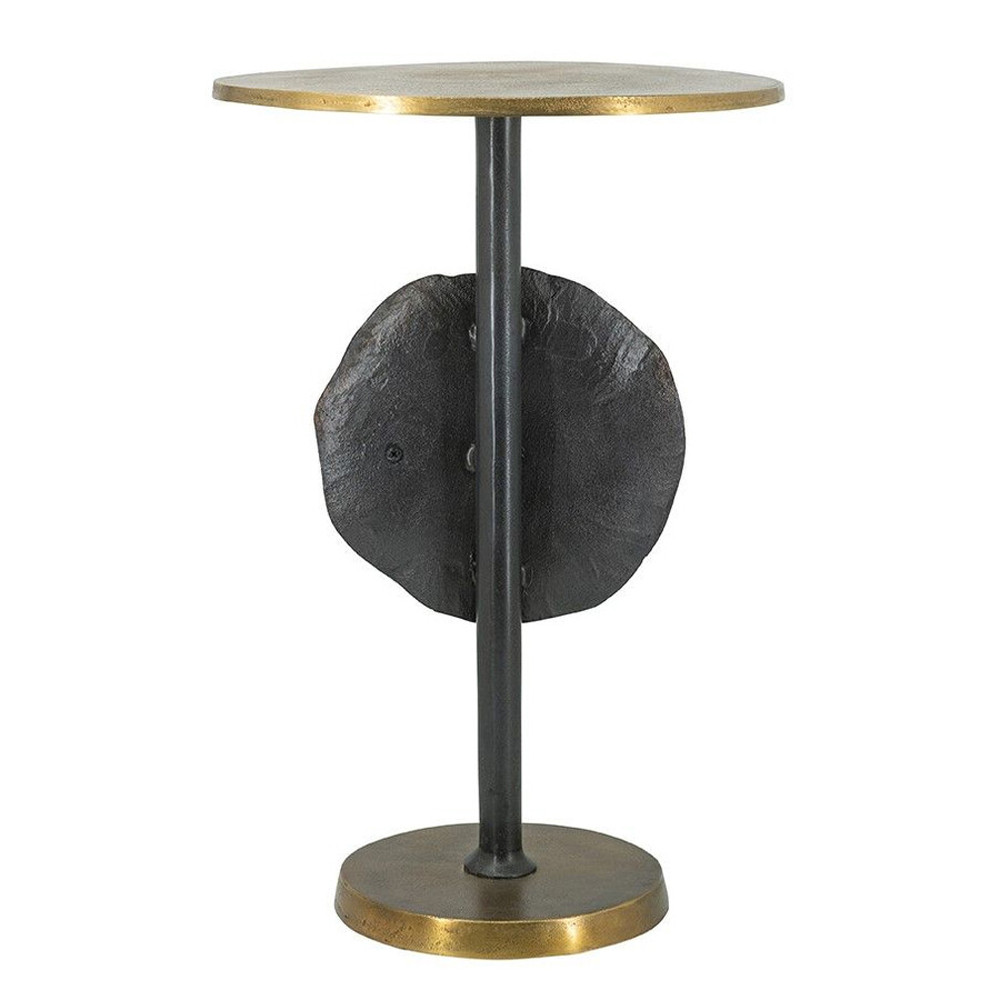 Столик приставной с абстрактным основанием и акцентом в виде золотистого диска Heavenly Space