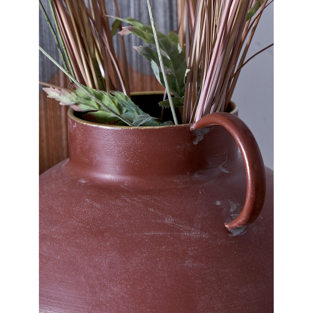 Ваза бордовая с 2-мя фактурными ручками Vase Burgundy Glaze