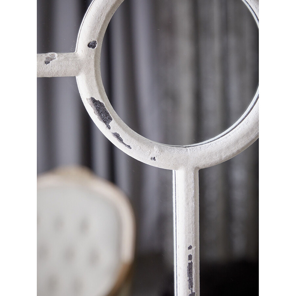 Зеркало-окно с арочным силуэтом в венецианском стиле Venetian White Mirror