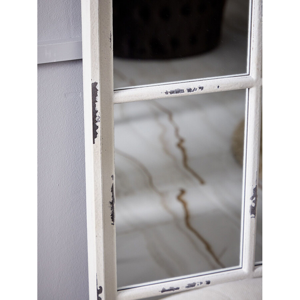 Зеркало-окно с арочным силуэтом в венецианском стиле Venetian White Mirror