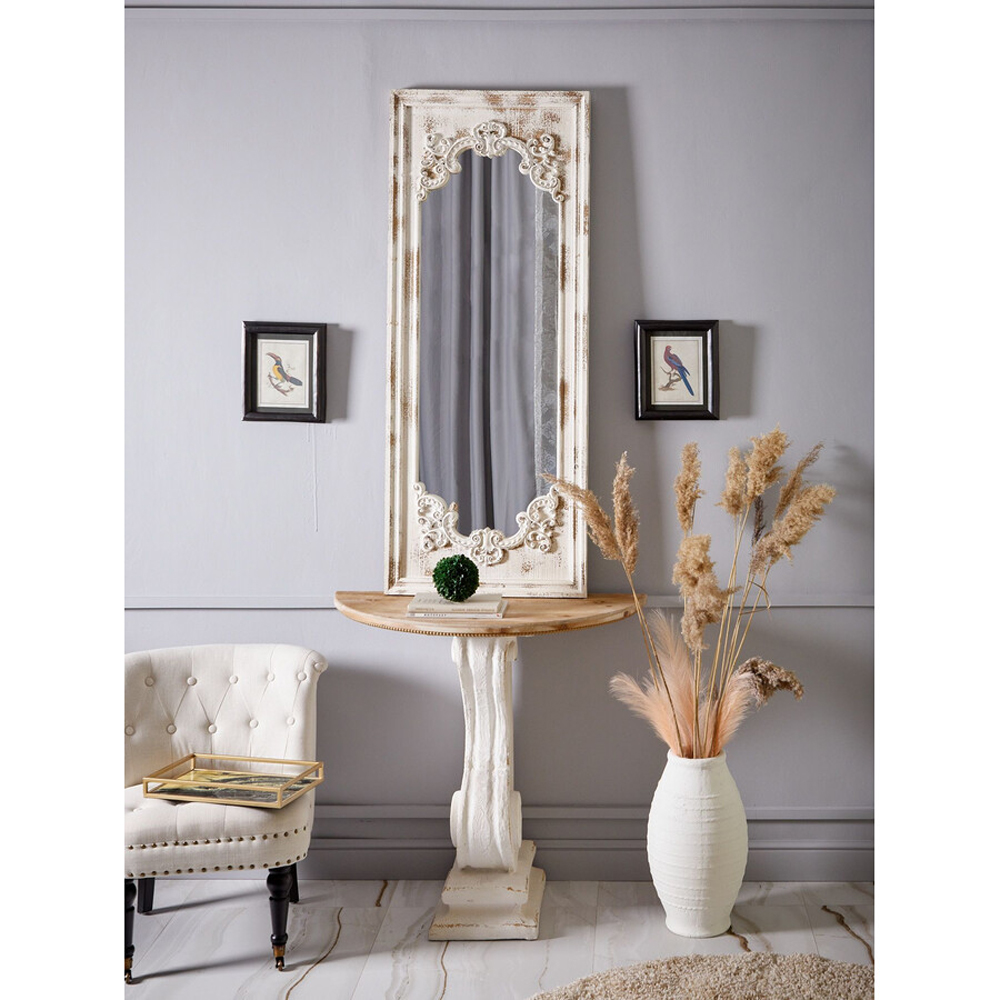 Зеркало настенное с деревянной рамой в винтажном исполнении Palace Baroque