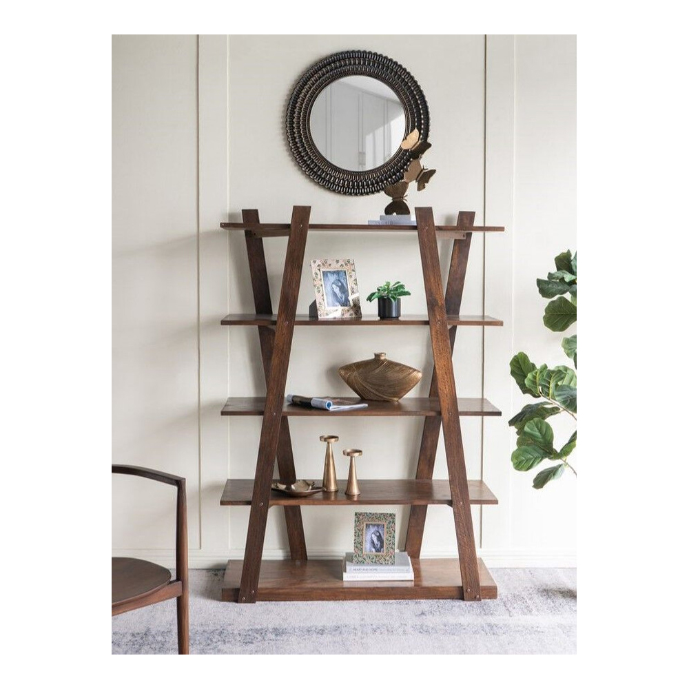 Зеркало круглое с текстурированным дизайном рамы Helios