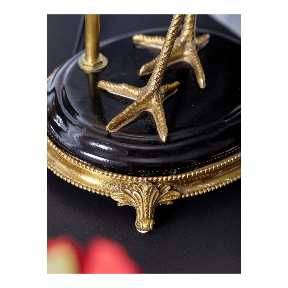 Настольная лампа с абажуром Розовый Фламинго Porcelain Flamingo Lamp