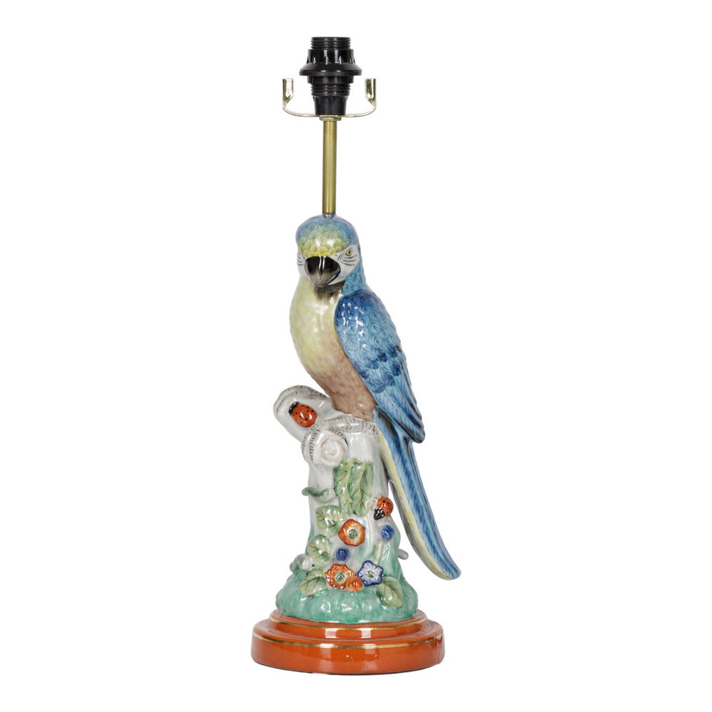 Настольная лампа с абажуром и основанием в виде попугая Parrot Table Lamp