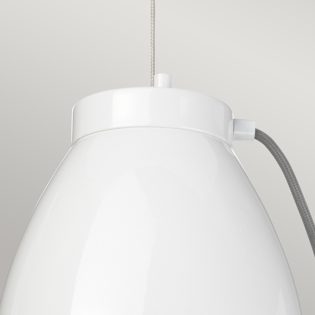 Подвесной светильник белого цвета с полусферическим плафоном Elstead Lighting