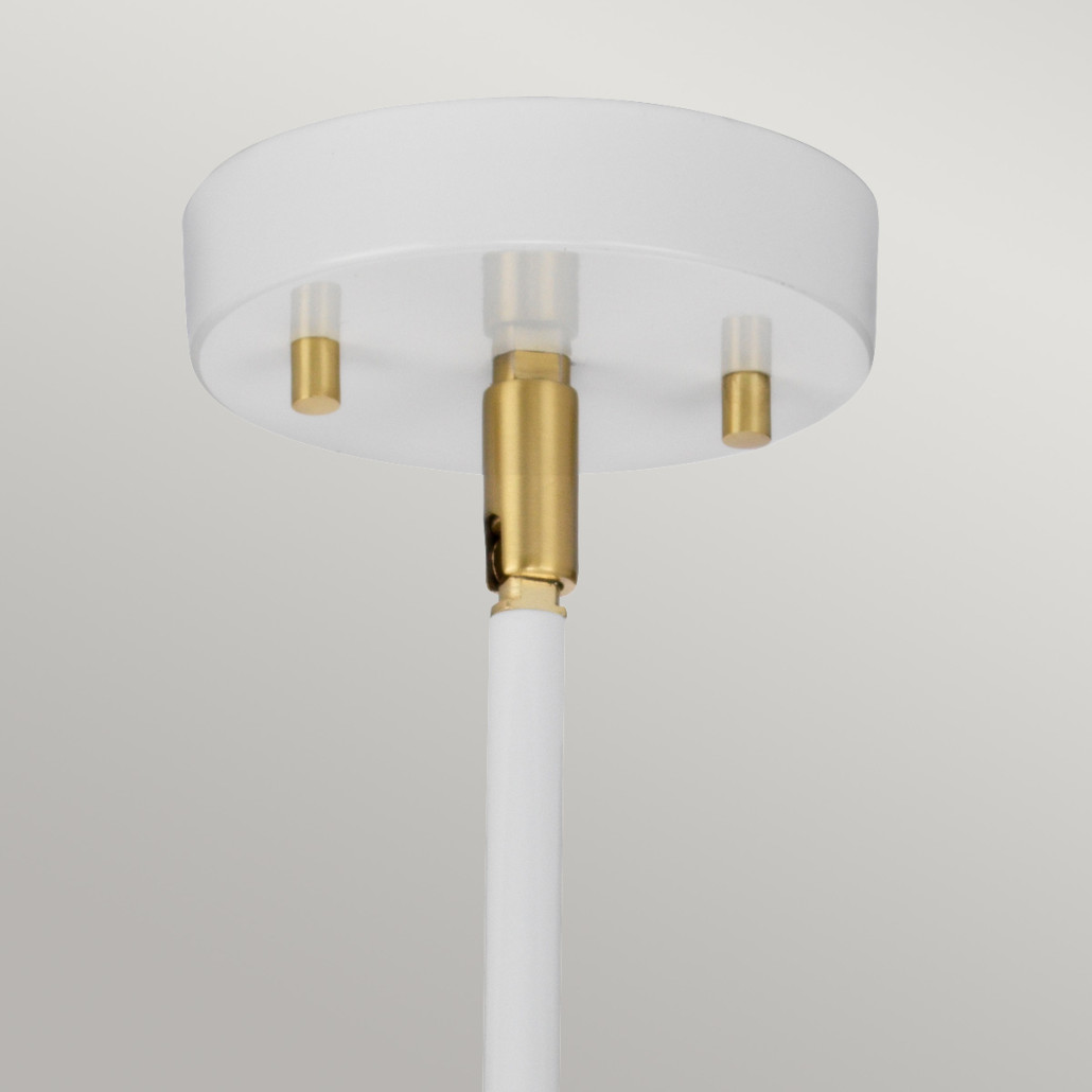 Люстра белого цвета с 6-ю цилиндрическими плафонами Elstead Lighting