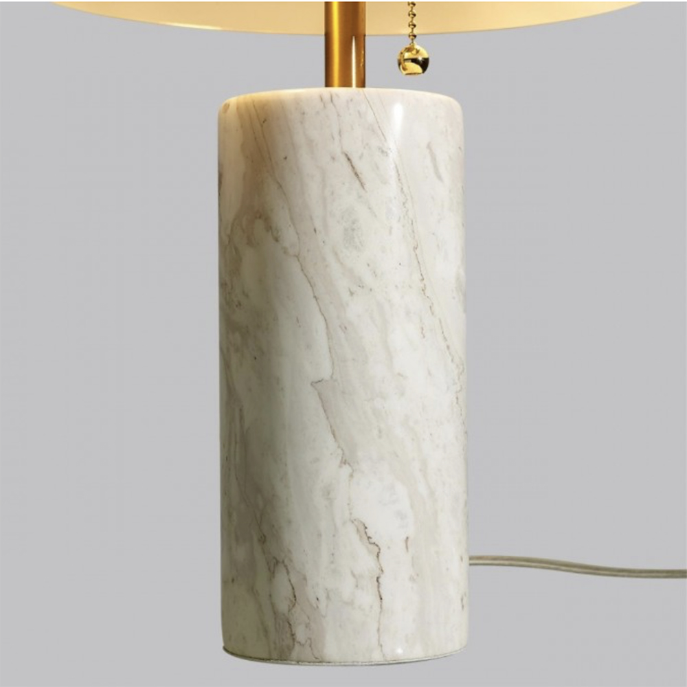Настольная Лампа Lorenza Brass White stone