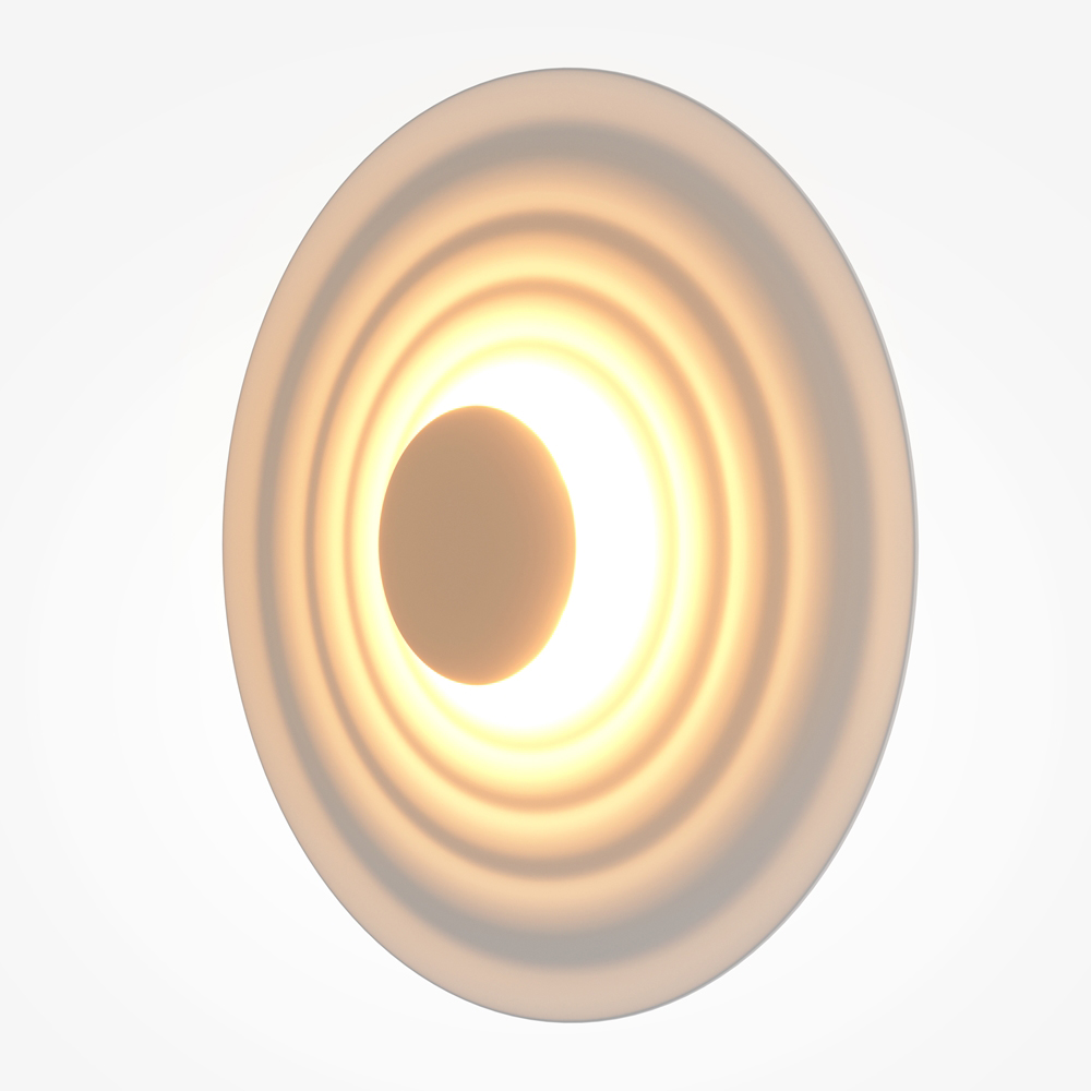 Бра круглое Soft Halo белый