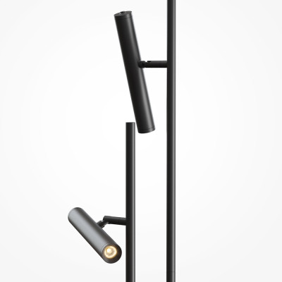 Напольный торшер светодионый черный Lumen Duo