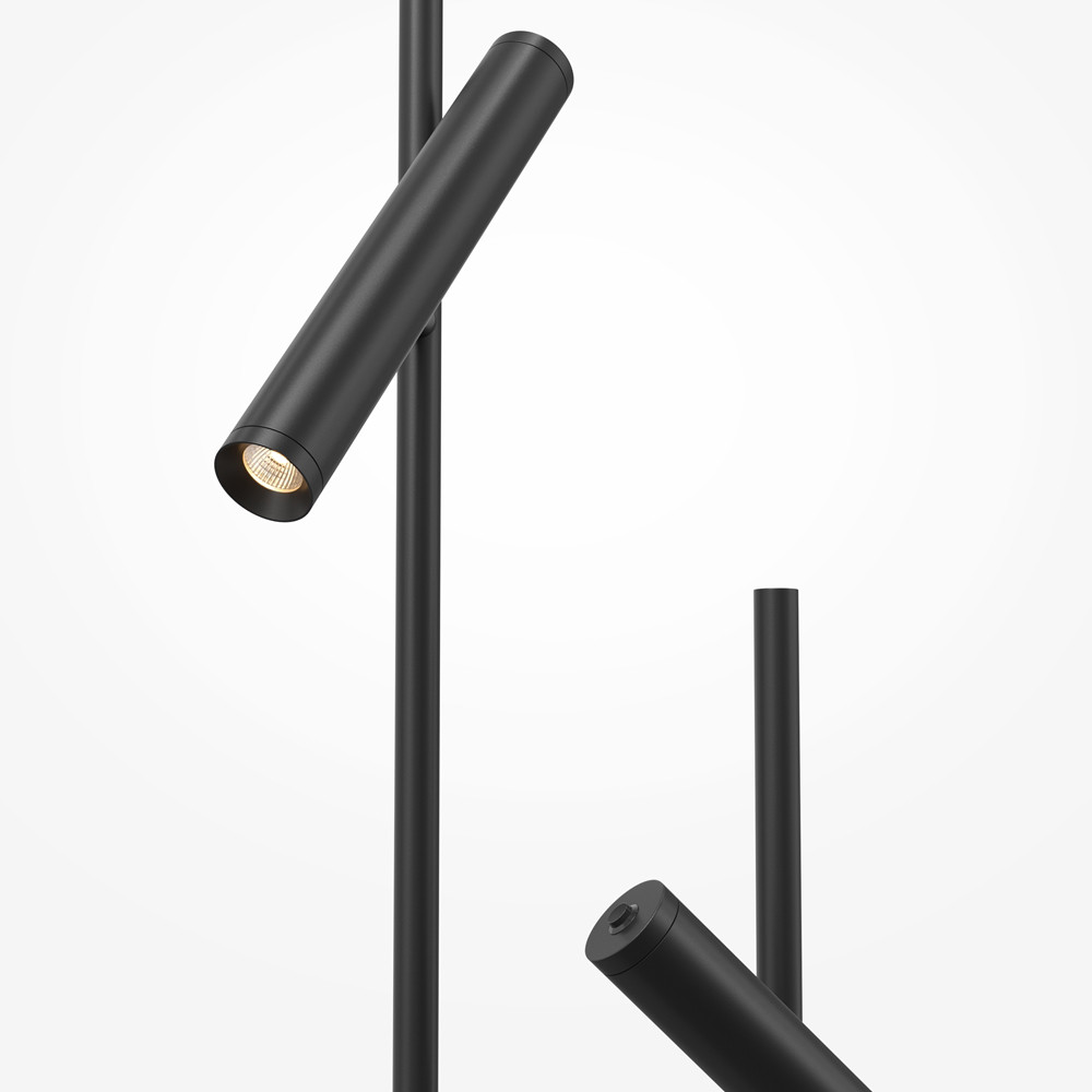 Напольный торшер светодионый черный Lumen Duo
