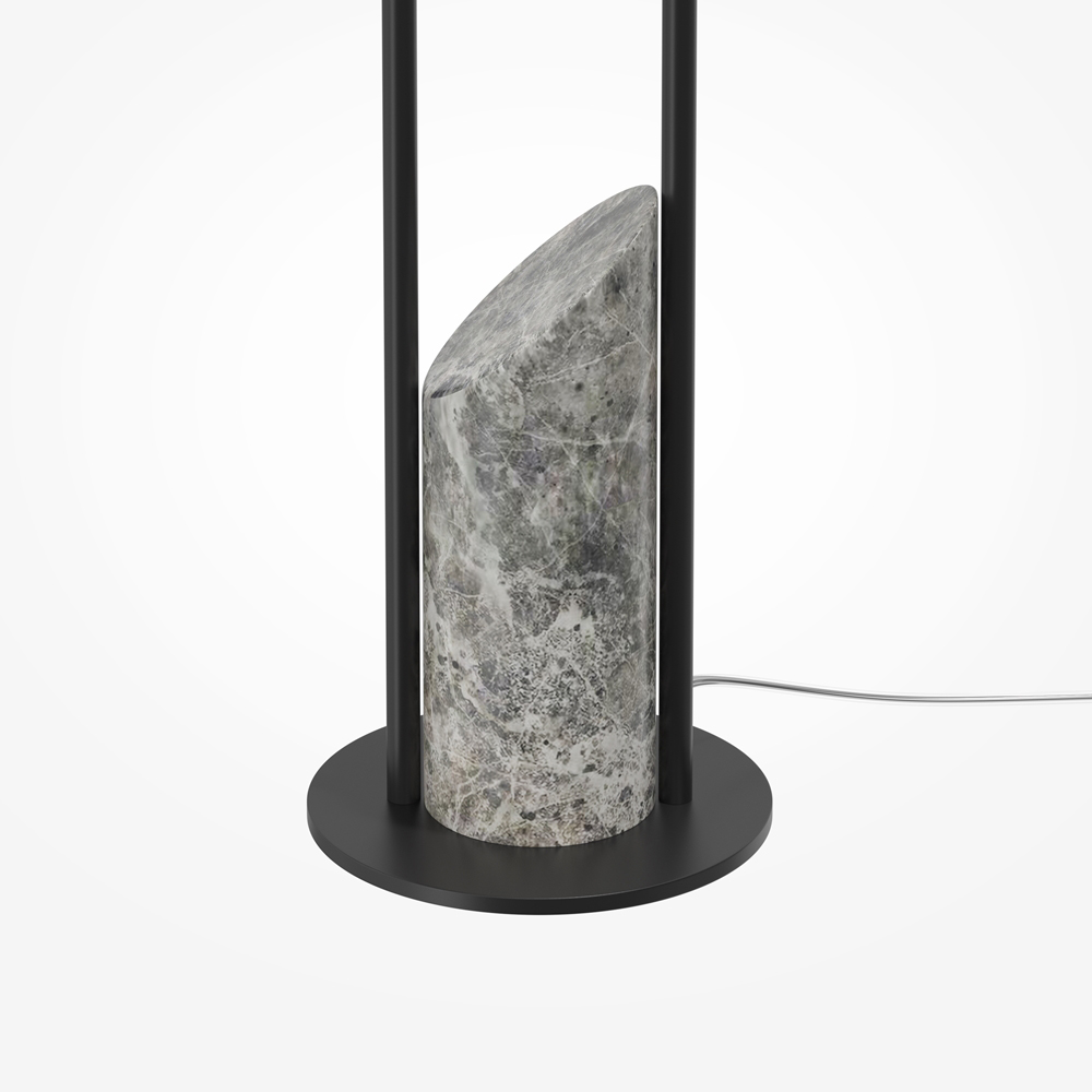 Напольный торшер светодионый черный Lumen Duo