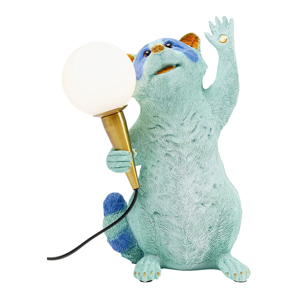 Настольная лампа для детской Голубой Енот