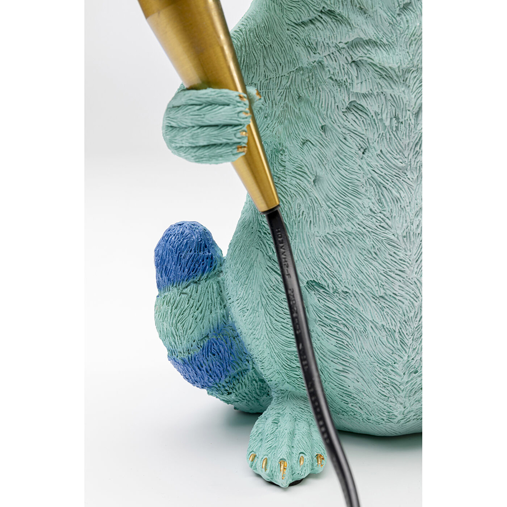 Настольная лампа для детской Голубой Енот